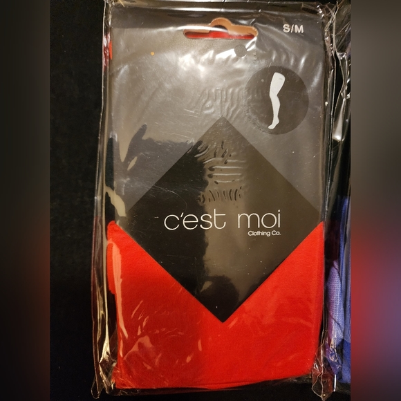 New C'est Moi Solid Tights Differen Colour Size S-M (pack of 5) - Picture 5 of 6